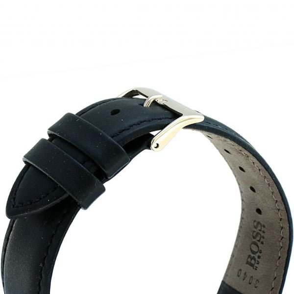 Hugo Boss Skymaster Chronograph Blue Dial Black Leather Strap Watch for Men - 1513783 Buy Now By Hugo Boss