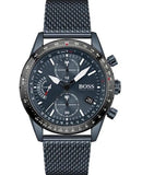Hugo Boss Pilot Edition Blue Dial Blue Mesh Bracelet Watch for Men - 1513887 Buy Now By Hugo Boss