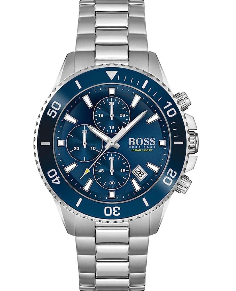 Hugo Boss Admiral Blue Dial Silver Steel Strap Watch for Men - 1513907 Buy Now By Hugo Boss