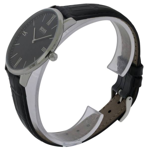 Hugo Boss Jackson Black Dial Black Leather Strap Watch for Men - 1513369 Buy Now By Hugo Boss
