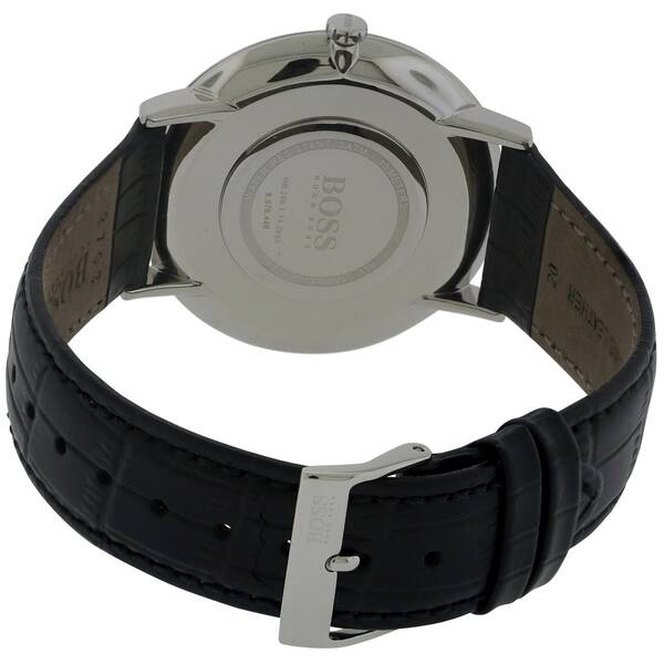 Hugo Boss Jackson Black Dial Black Leather Strap Watch for Men - 1513369 Buy Now By Hugo Boss