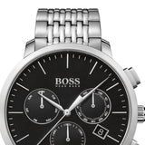 Hugo Boss Associate Black Dial Silver Steel Strap Watch for Men - 1513267 Buy Now By Hugo Boss