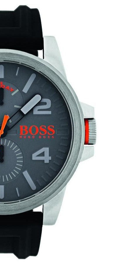 Hugo Boss Detroit Sport Analog Grey Dial Grey Rubber Strap Watch For Men - 1550007 Buy Now By Hugo Boss