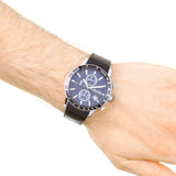 Hugo Boss Rafale Chronograph Blue Dial Black Leather Strap Watch For Men - 1513391 Buy Now By Hugo Boss