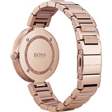 Hugo Boss Allusion Rose Gold Dial Rose Gold Steel Strap Watch For Women - 1502418 Buy Now By Hugo Boss