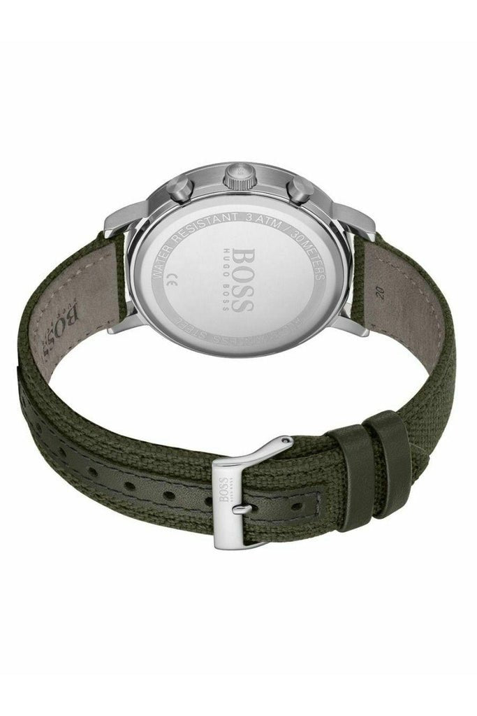 Hugo Boss Vesada Grey Dial Green Nylon Strap Watch for Men - 1513692 Buy Now By Hugo Boss