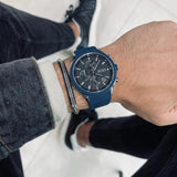 Hugo Boss Velocity Black Dial Blue Rubber Strap Watch for Men - 1513717 Buy Now By Hugo Boss