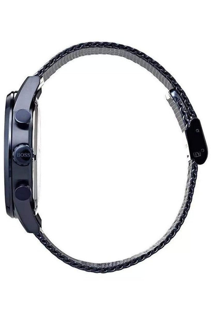 Hugo Boss Navigator Chronograph Blue Dial Blue Mesh Bracelet Watch for Men - 1513538 Buy Now By Hugo Boss