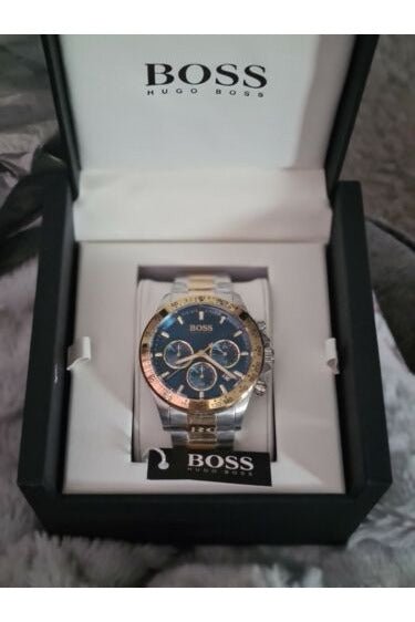 Hugo Boss Hero Blue Dial Two Tone Steel Strap Watch for Men - 1513767 Buy Now By Hugo Boss