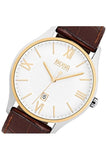 Hugo Boss Classic White Dial Brown Leather Strap Watch for Men - 1513486 Buy Now By Hugo Boss