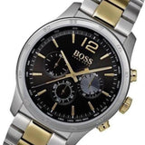 Hugo Boss Professional Black Dial Two Tone Steel Strap Watch for Men - 1513529 Buy Now By Hugo Boss