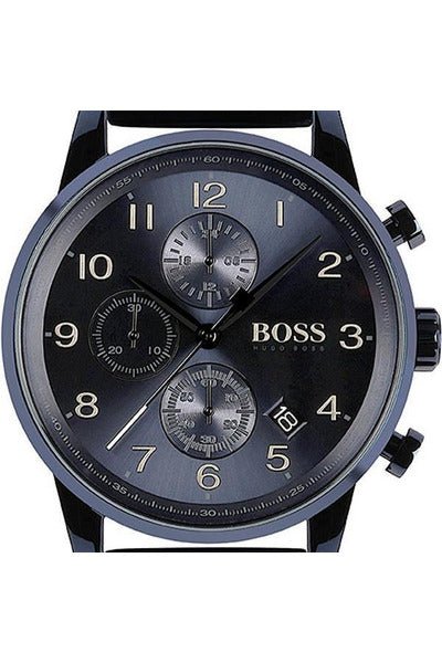 Hugo Boss Navigator Chronograph Blue Dial Blue Mesh Bracelet Watch for Men - 1513538 Buy Now By Hugo Boss