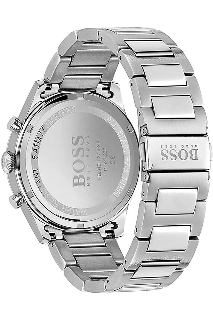 Hugo Boss Pioneer Green Dial Silver Steel Strap Watch for Men - 1513868 Buy Now By Hugo Boss