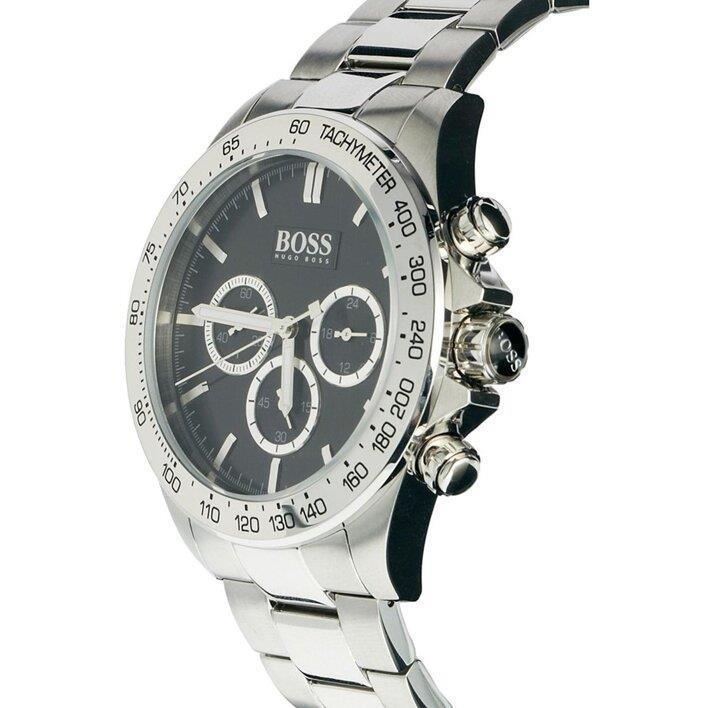 Hugo Boss Ikon Black Dial Silver Steel Strap Watch for Men - 1512965 Buy Now By Hugo Boss