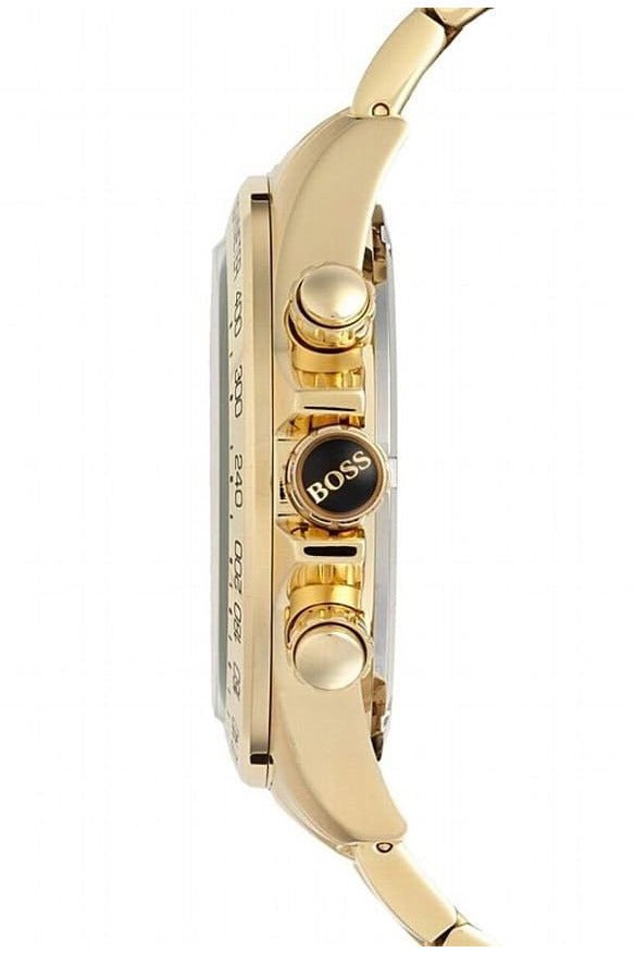 Hugo Boss Ikon Blue Dial Gold Steel Strap Watch for Men - 1513340 Buy Now By Hugo Boss