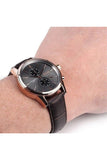 Hugo Boss Jet Grey Dial Brown Leather Strap Watch for Men - 1513281 Buy Now By Hugo Boss
