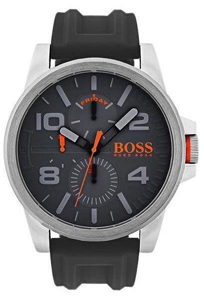 Hugo Boss Detroit Sport Analog Grey Dial Grey Rubber Strap Watch For Men - 1550007 Buy Now By Hugo Boss