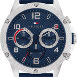 Tommy Hilfiger Blaze Chronograph Blue Dial Blue Rubber Strap Watch For Men - 1792027 Buy Now By Tommy Hilfiger