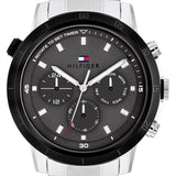 Tommy Hilfiger Troy Chronograph Grey Dial Silver Steel Strap Watch For Men - 1792106 Buy Now By Tommy Hilfiger