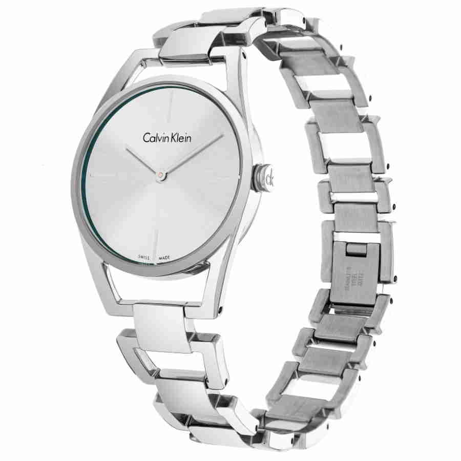 Calvin Klein Dainty Silver Dial Silver Steel Strap Watch for Women - K7L23146 Buy Now By Calvin Klein