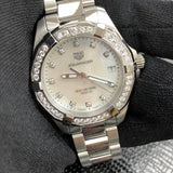 Tag Heuer Aquaracer Diamonds White Mother of Pearl Dial Silver Steel Strap Watch for Women - WBD1315.BA0740 Buy Now By Tag Heuer