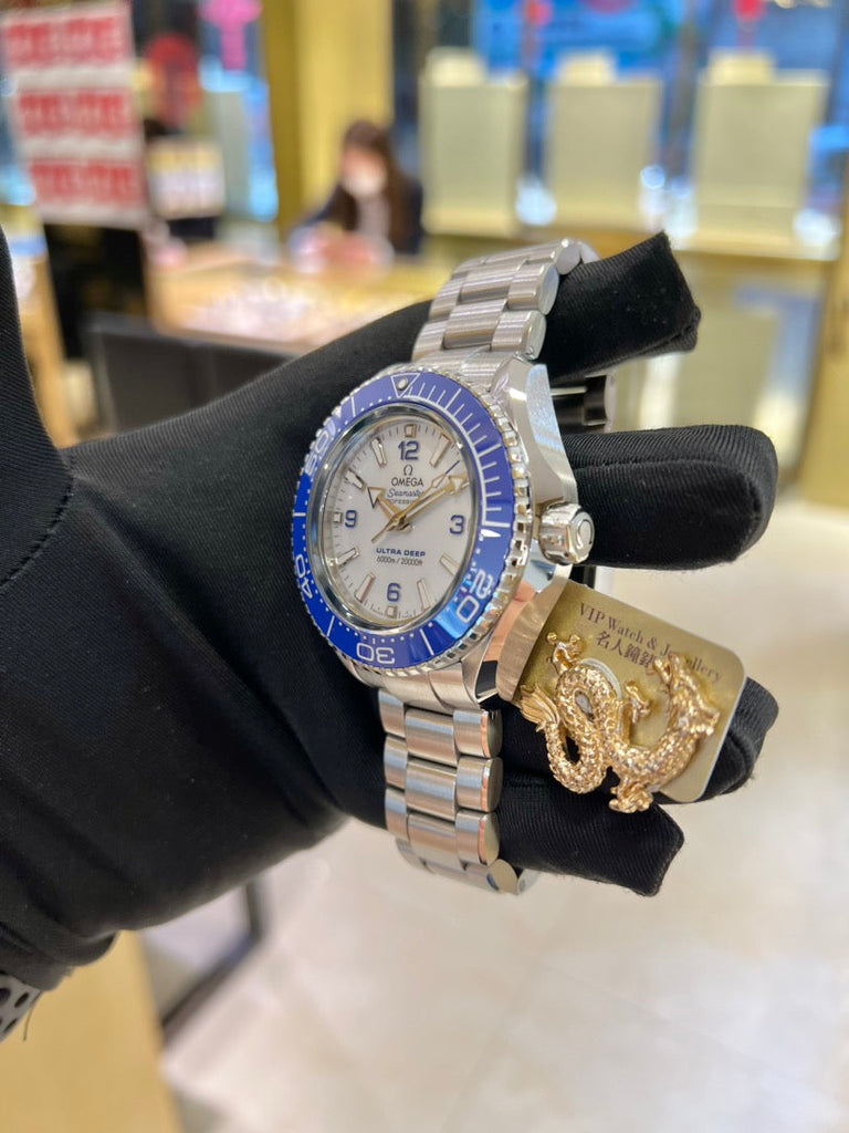 Omega Planet Ocean 6000M Co Axial Master Chronometer 45.5mm White Dial Silver Steel Strap Watch for Men - 21530462104001 Buy Now By Omega