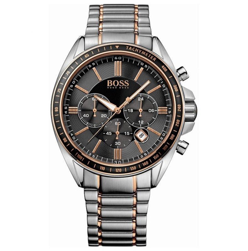 Hugo Boss Driver Sport Grey Dial Grey Steel Strap Watch for Men - 1513094 Buy Now By Hugo Boss
