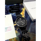 Emporio Armani Ceramica Crystals Black Dial Black Ceramic Strap Watch For Women - AR1478 Buy Now By Emporio Armani