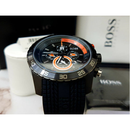 Hugo Boss Motorsport Special Edition Black Dial Black Rubber Strap Watch For Men - HB1512662 Buy Now By Hugo Boss