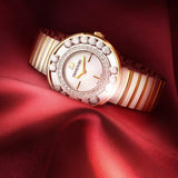 Swarovski Lovely Crystals Mother of Pearl Dial Two Tone Steel Strap Watch for Women - 1187022 Buy Now By Swarovski