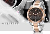 Maserati Traguardo Chronograph Brown Dial Two Tone Steel Strap Men's Watch - R8873612003 Buy Now By Maserati