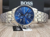 Hugo Boss Jet Blue Dial Silver Steel Strap Watch for Men - 1513384 Buy Now By Hugo Boss