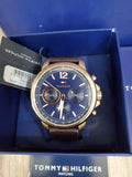 Tommy Hilfiger London Chronograph Blue Dial Brown Leather Strap Watch for Men - 1791532 Buy Now By Tommy Hilfiger