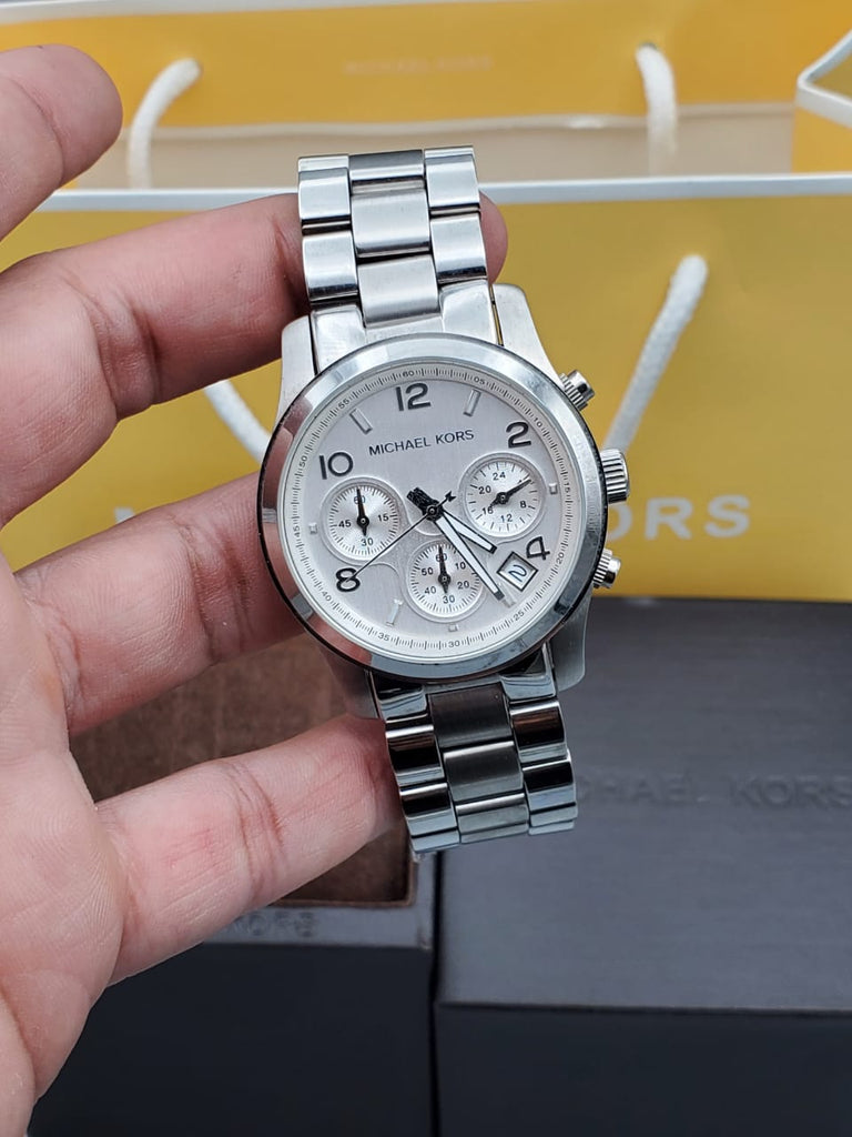 Michael Kors Runway Silver Dial Silver Steel Strap Watch for Women - MK5076 Buy Now By Michael Kors
