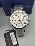 Tommy Hilfiger Trent Multifunction White Dial Silver Steel Strap Watch for Men - 1791140 Buy Now By Tommy Hilfiger