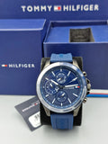 Tommy Hilfiger Bank Blue Dial Blue Rubber Strap Watch for Men - 1791721 Buy Now By Tommy Hilfiger