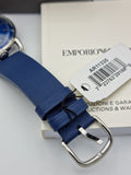 Emporio Armani Aviator Quartz Blue Dial Blue Leather Strap Watch For Men - AR11335 Buy Now By Emporio Armani