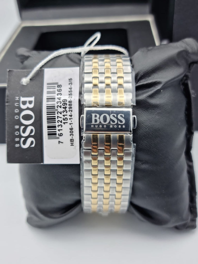 Hugo Boss Navigator White Dial Two Tone Steel Strap Watch for Men - 1513499 Buy Now By Hugo Boss