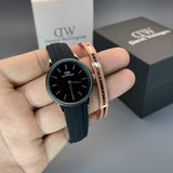 Daniel Wellington Iconic Motion Black Dial Black Rubber Strap Watch For Men - DW00100425