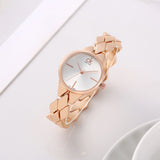 Calvin Klein Snake Silver Dial Rose Gold Steel Strap Watch For Women - K6E23646 Buy Now By Calvin Klein