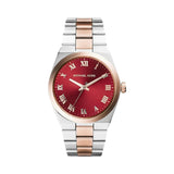 Michael Kors Channing Quartz Red Dial Two Tone Steel Strap Watch For Women - MK6114 Buy Now By Michael Kors