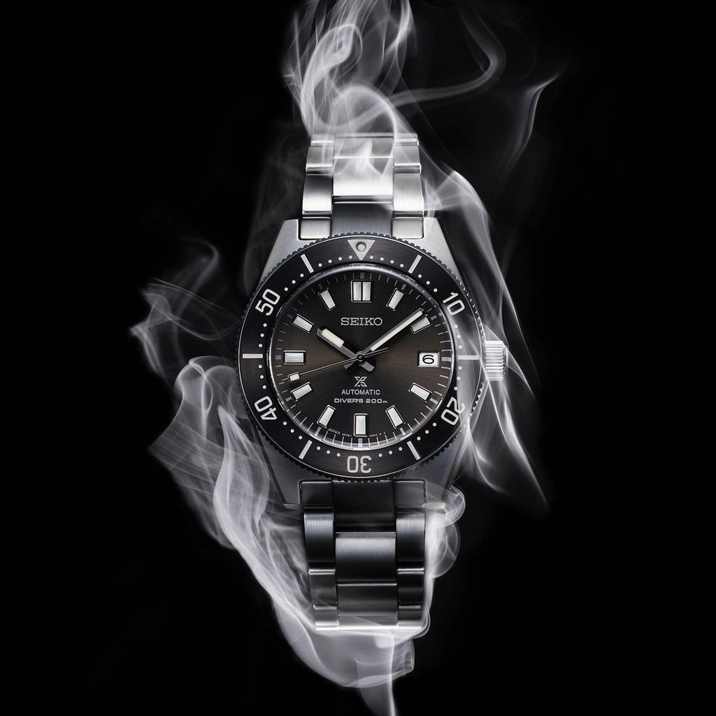 Seiko Prospex 1965 Modern Re Interpretation Automatic Black Dial Silver Steel Strap Watch For Men - SPB143J1 Buy Now By Seiko