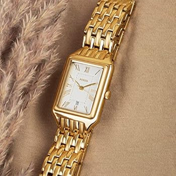 Fossil Raquel Three Hand Date White Dial Gold Steel Strap Watch For Women - ES5220 Buy Now By Fossil