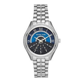 Michael Kors Lauryn Blue Dial Silver Steel Strap Watch for Women - MK3720 Buy Now By Michael Kors