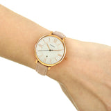 Fossil Jacqueline White Dial Pink Leather Strap Watch for Women - ES3988 Buy Now By Fossil