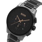 Hugo Boss Peak Black Dial Black Steel Strap Watch for Men - 1513814 Buy Now By Hugo Boss
