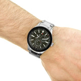 Tommy Hilfiger Austin Black Dial Silver Steel Strap Watch for Men - 1791639 Buy Now By Tommy Hilfiger