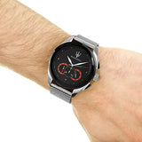 Maserati Traguardo Black Dial Silver Mesh Bracelet Watch For Men - R8873612005 Buy Now By Maserati