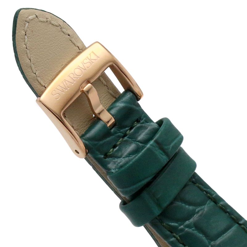 Swarovski Octea Lux Chrono Emerald Green Dial Green Leather Strap Watch for Women - 5452498 Buy Now By Swarovski
