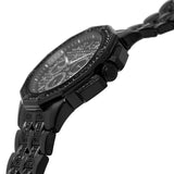 Bulova Octova Chronograph Black Crystal Dial Black Steel Strap Watch for Men - 98C134 Buy Now By Bulova